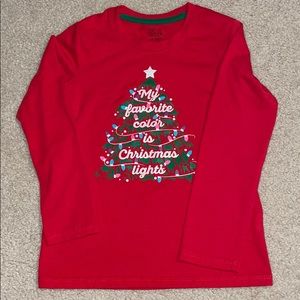 Festive Girls S 6/6X Long  Sleeved Top